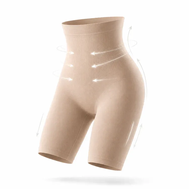 Calcinha modeladora de cintura alta, cor nude